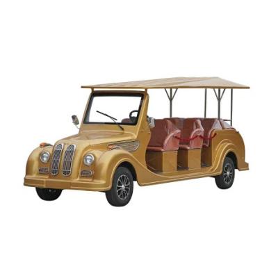 China Electric Tourist Sightseeing Vintage Car With Metal Frame Structure for sale