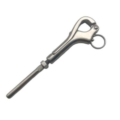 China Polished Finish Stainless Steel AISI316 Quick Release Pelican Hook with Swage End for sale