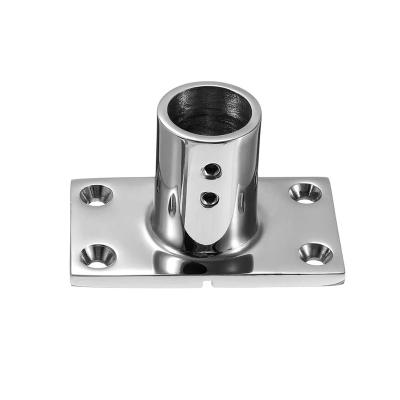 China Marine 22 mm 25 mm Stainless Steel 90 Degree Hand Rail Fitting for Boats Accessories for sale