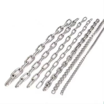 China Long Service Life Customized DIN763 766 304 316 Stainless Steel Link Chain for Lifting for sale