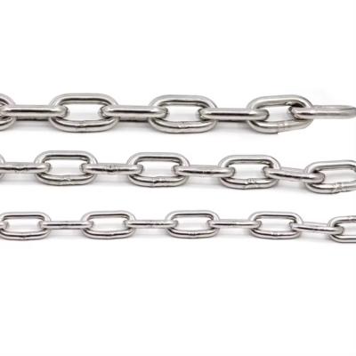 China 304 M1.2-24 Industrial Stainless Steel Dog Chain for Customized Lifting Clothes Drying Tag for sale