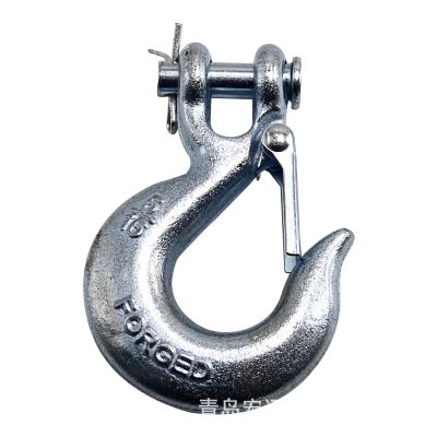 China Caron Steel Crane Block Hook Clevis Slip Latched Cargo Hook for Heavy Industry Needs for sale