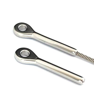 China Polished Eye Terminal in Stainless Steel AISI316 or AISI304 with Long-Lasting Finish for sale