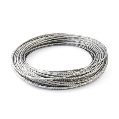 China Top- SS316 7X7 7X19 Stainless Steel Cable Stainless Steel Wire Rope with AiSi Standard for sale