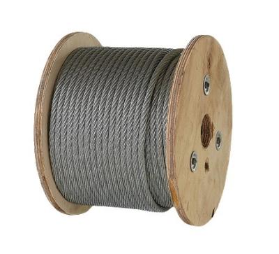 China 1'' 7/8 '' Stainless Steel Core Wire Rope 6x26 iwrc/6*26 Compacted Swaged Galvanized for sale