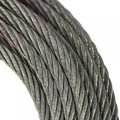 China 1 6 6F 12 8x19Filler FC 8x19Filler IWRC 8x25Fi FC 8x25Fi IWRC Type 316 Stainless Steel Wire Rope for Cableway Steel core for sale