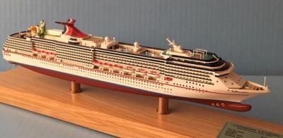 China Legend Carnival Cruise Ship Models , Container Ship Models With Blister Packaging for sale