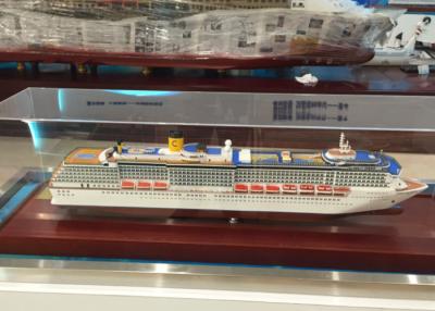 China Creative  Plastic Cruise Ship Models Costa Atlantica Cruise Ship Shaped Restore for sale