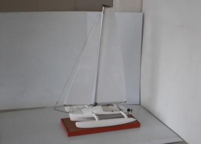 China Modelo de nave del catamarán de la vela, modelos de madera del barco para la decoración del club en venta