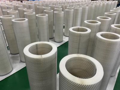 China Twist Lock Synthetic Fiber Gas Turbine Cartridge Filters Chemical Resistance for sale