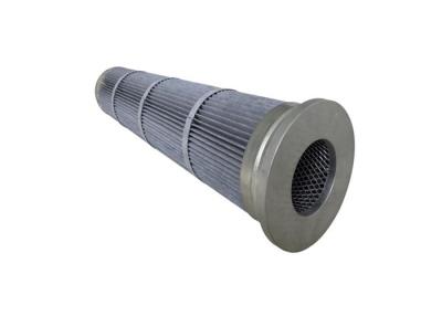 China 5um,0.5um,2um,0.2um Aluminized Coating Cylindrical HEPA Filter 25~55mm Pleat Width for sale
