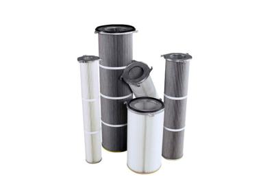 China 5um,0.5um,2um,0.2um 3 - Lug Flange Dust Filter Cartridge Replacement Good Abrasion Resistance for sale