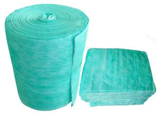 China 1.5 M/S Velocity Air Filter Material Roll Paper / Galvanizef / Aluminium Frame Washable for sale