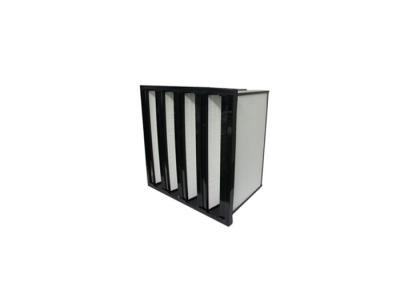 China Rigid V-Packing Air Conditioner Filters Plastic Frame , Pocket V Bank Filters Galvanized for sale