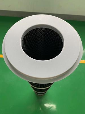 China Galvanized Carbon Steel 5um Dust Filter Cartridge With Brim PTFE for sale
