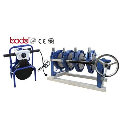 China Factory 63mm-200mm manual plastic polyethylene pipe butt fusion welding machine pictures of welding machines for sale
