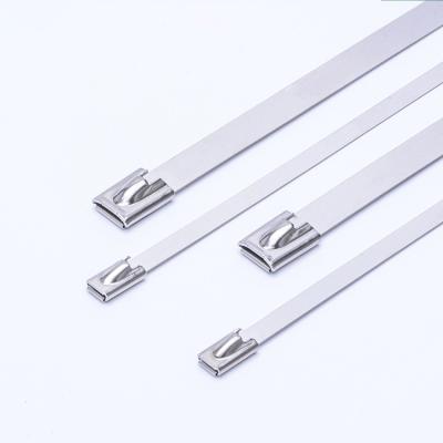 China 12.0x400mm Industrial Cable Ties Straps Fixed Seat Wire Ball Self Locking Buckle for sale