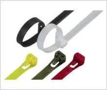China Colorful Nylon Releasable Industrial Cable Ties For Packing Power Cables for sale