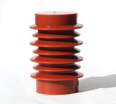 China Red 10kV Epoxy Resin Support Medium Voltage Insulator 100X140mm OEM Service for sale