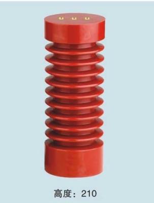 China 24kV Epoxy Resin Switchgear Support Insulator Light Weight 75X190mm Red Color for sale