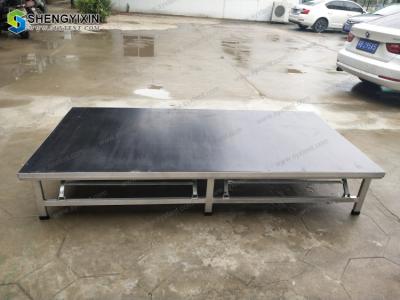 China Indoor aluminum Outdoor Small Event Plywood Portable Assemble Aluminum Stage with Roof Truss System for sale