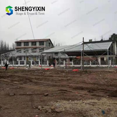 China 20x50m big aluminium tent with glass wall luxury tent used for promotion for sale for restaurant for sale for sale