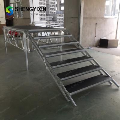 China 2019 NEW Quick Install Cheap Portable Aluminium Plywood Portable Cheap Mobile Stage for Sale for sale