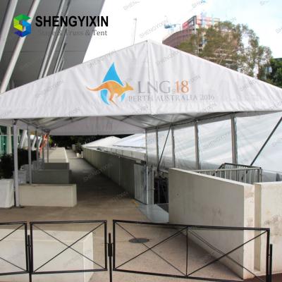 China 10*20m Aluminum Frame White PVC Cover Warehouse Tent Good price party tents outdoor in trade show tent for weddings for sale