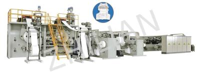China Full Elastic Waistband Baby Diaper Machine 450ppm To  600ppm for sale