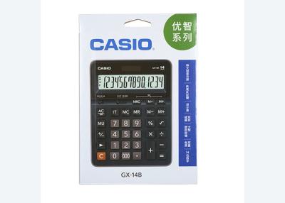 China Para el ordenador de oficina de escritorio de Casio GX-14B de la calculadora 14 del poder dual dominante grande auténtico del dígito en venta