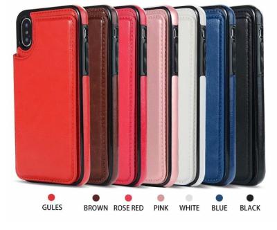 China Lightweight Cell Phone Protective Covers Fashion Leather Phone Case With Card Slot for sale