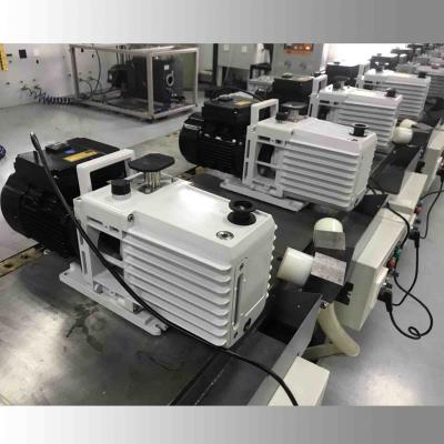 China DRV16 0.55KW Lubricated Rotary Vane Vacuum Pump Dual Stage White Color for sale