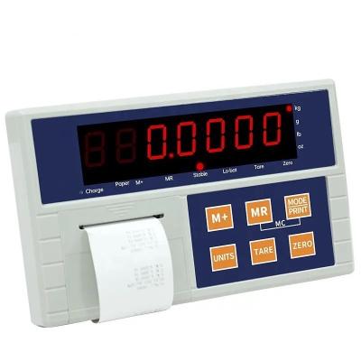 China Large LED Display Build in Label Printer Digital Plastic Housing Weighing Indicator for platform Scales for sale
