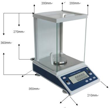 500 g/0.001g Intelligent Analytical Balance Digital Lab Precision Balance  Scale