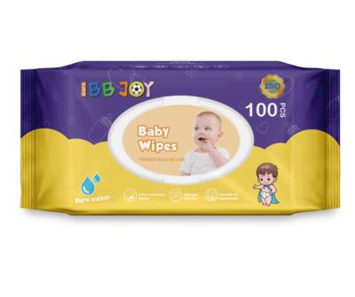 China BB Joy Herb Antibacterial Hands Wet Wipes Plain EDI Purified Water for sale