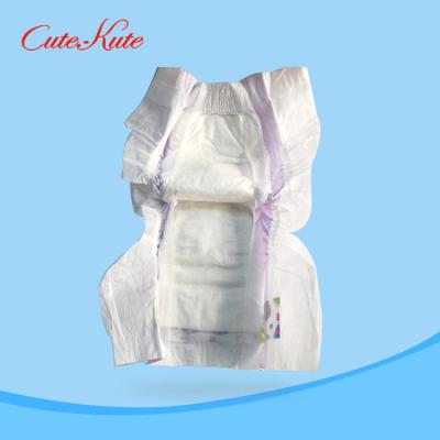 China SAP Disposable Baby Nappy PE Backsheet Breathable Organic Disposable Diapers for sale