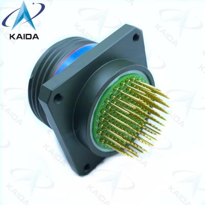 China Contact Size 22 Custom Connectors Square Receptacle D38999 Series Iii 100 Long PC Tail for sale