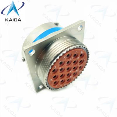 China 19 Female Pins MIL-DTL-26482 Connector Electroless Nickel Finsh Mil Dtl 26482 Series Ii for sale
