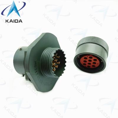 China Jam Nut Receptacle MIL-DTL-26482 Series I 10 Female Pins Mil Dtl 26482 Connector for sale