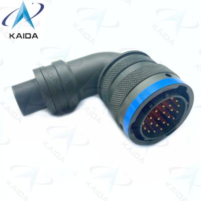 China 90 grados Plug Género soldador Terminación de contacto MIL-DTL-26482 Serie I PT08E16-26P Cadmio conductor eléctrico en venta