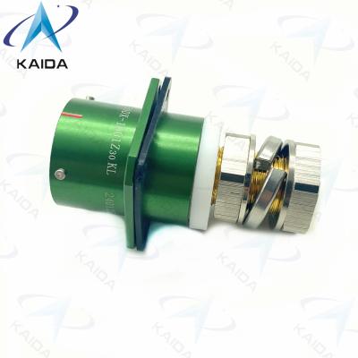 China Stable Y50DX-1801Z30KL Circular Connector Panel Mount Style Green Andoized for sale