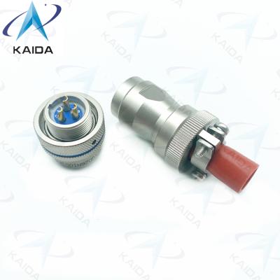 China YGD Series YGD26N1003K32 Plug Connector Electroless Nickel 3 Female Pins for sale