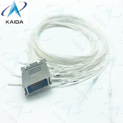China J14F-36ZKB Gold Plated Plug Connector with 60cm Wire 3A Solder Termination and Female Contacts for sale