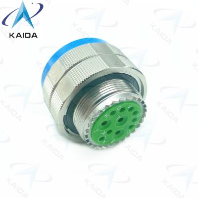 China Gold Plated 11 Contacts MIL-DTL-38999 Series 3 Plug Connector.D38999/26KE11PN.Stainless Steel Passivated 8D Series en venta