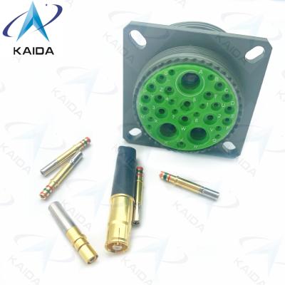 China Gold Crimp Contact MIL-DTL-38999 Series Ⅲ Olive Green Cadmium Shell 7A Voltage 500V.D38999/20WJ20SN.8D Series. for sale