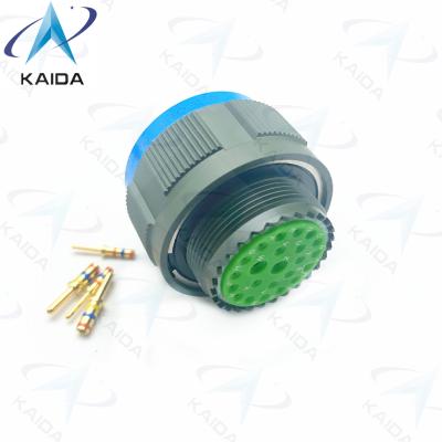 China Threaded MIL-DTL-38999 Series 3 Receptacle 23 Copper Alloy Crimp Contact Gold Finish 7A.D38999/26WE99PA.8D series for sale