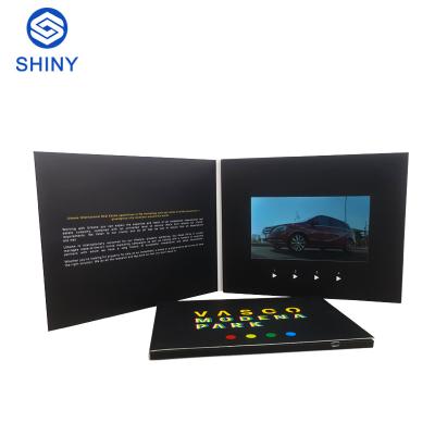 China 7 Inch HD LCD Screen Postcard Display Book Video Wedding Card Colorful for sale