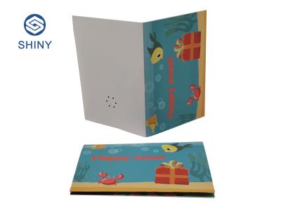 China OEM ODM Voice Recording Birthday Cards With CMYK 4C Color Printing en venta
