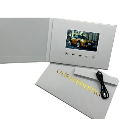 China Custom 7 Inch IPS Video Book Wedding Video Brochure Wedding Video Album for sale