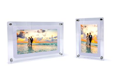 China Moldura Digital de Fotos em Acrílico Branco para Eventos Corporativos na Internet à venda